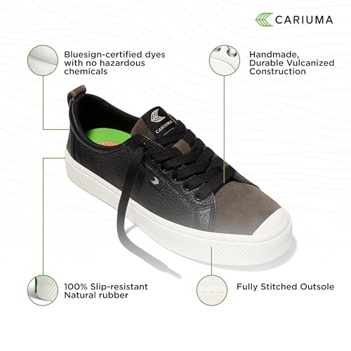 OCA Low Premium Leather Sneakers, Comfortable Shoes for Women, Lightweight & Sustainable, Versatile Casual Footwear with 100% Vegan Insoles, Rubber4