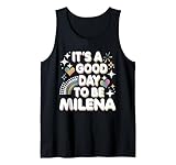 milena personalizzato retro ragazze personalizzato nome milena canotta
