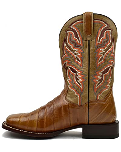 Dan Post Men's EEL Exotic Western Boot Broad Square Toe - Dps6973