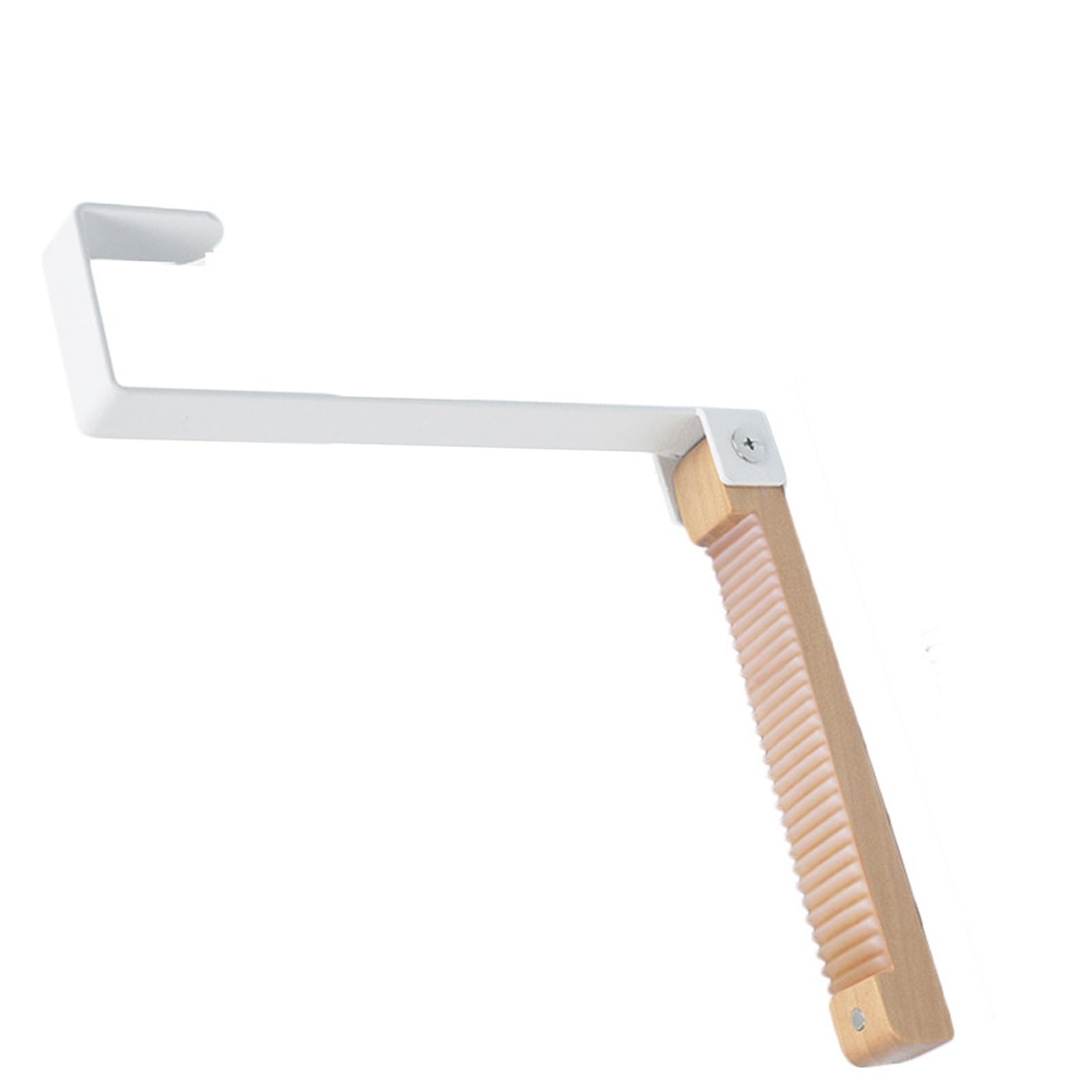 Xjdzineq Multipurpose Foldable Door Hooks Heavy Duty Wood & Iron Construction Over Hanger for Clothes Towels Multifunctional Over the Hanger