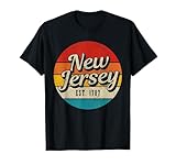 this cool vintage new jersey design for men and women is the perfect gift idea for everybody who loves nj. Lightweight, Classic fit, Double-needle sleeve and bottom hem