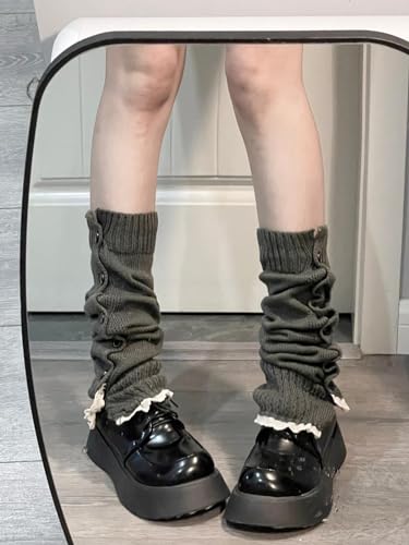 Leg Warmer Y2K Button Leg Sleeves Sweetheart With Thin Breathable Leg Socks4