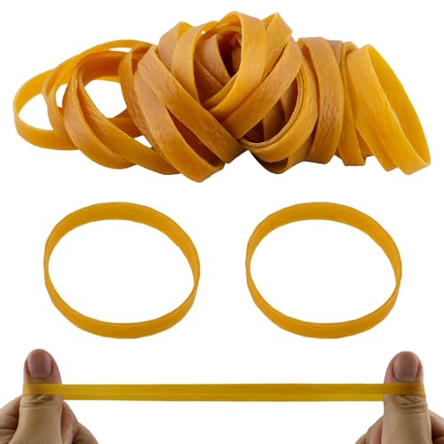 32 anillos de goma, bandas de goma, 20 x 1 cm, gomas elásticas, anillos de goma de gran resistencia, reutilizables, gruesos para el hogar, oficina, hogar, escuela, camping