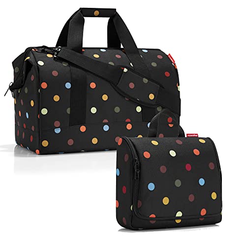 reisenthel Allrounder L mit toiletbag XL Reisetasche Waschtasche (dots)