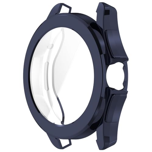 [2 unidades] Funda para Xiaomi Watch S4 Sport Carcasa, Smartwatch S4 Soft TPU Carcasa Anti Drop Anti Scratch Mi Watch S4 Carcasa Accesorios Smartwatch (Plata + Azul Oscuro) - imagen 6