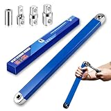 Qibivfo Offset klucz przedłużający 39 cm, przedłużka 0°, klucz nasadowy, zestaw adapterów 1/2", 3/8", 1/4" napęd czworokątny, uniwersalne narzędzie