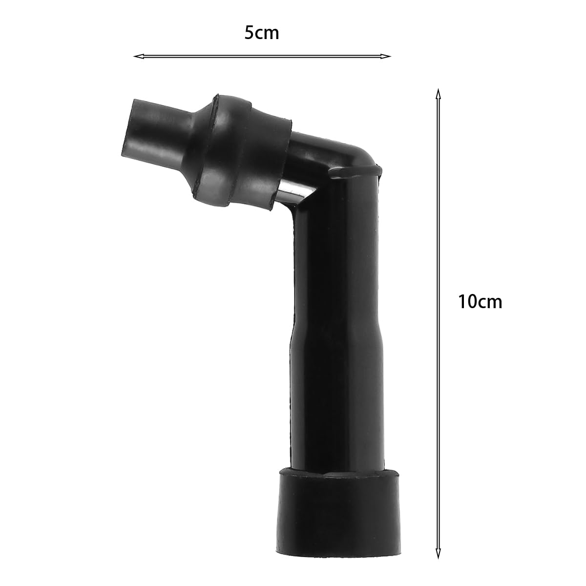 Tapa de resistencia de bujía de motocicleta de 102°. Tapa de bujía de motocicleta. Apta para bujías roscadas de 0,4 a 0,5 pulgadas. Apta para bujías de arranque roscadas de 10 mm/12 mm.
