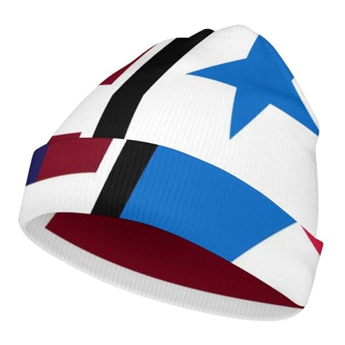 American and Panama FlagChildren's Warm Knitted Hat, Suitable for All Seasons and Daily Wear