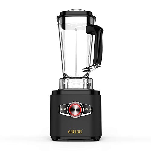 Robot mezclador licuadora multifuncional: Licuadora Potente Greenis FGR-8830 de 2.500 vatios con recipiente de vidrio de 2  litros para batidos, sopas y jugos de frutas