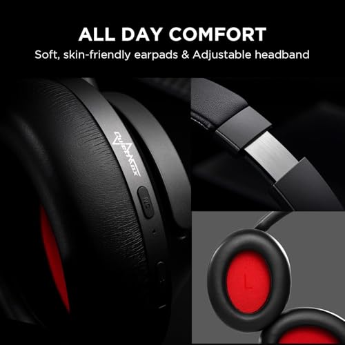 1MORE SonoFlow Auriculares Inalámbricos con Cancelación Activa de Ruido, 70H Cascos Inalámbricos Bluetooth, Auriculares Supraaurales con LDAC y 12 Modos EQ, Modos Varios, Cómodos y Plegables (Negro) - imagen 7