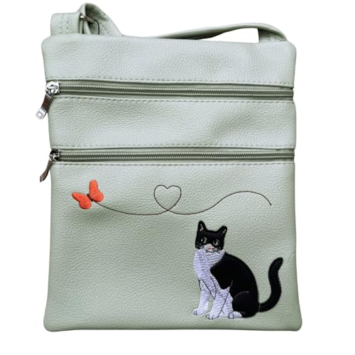 Sac à bandoulière étoile filante en similicuir avec 3 poches zippées de 22x20cm