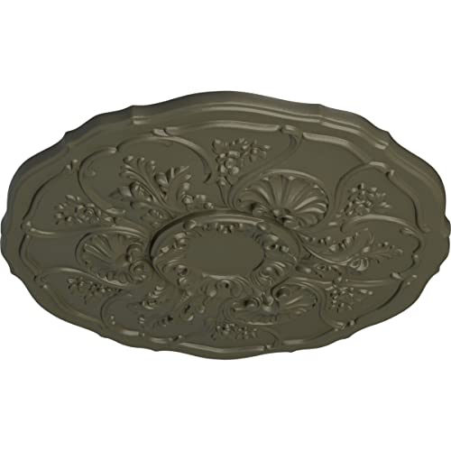 Image of Ekena Millwork CM22CNWHF Cornelia Ceiling Medallion, 22 1 /2 OD x 1 1 /2 P, Witch Hazel