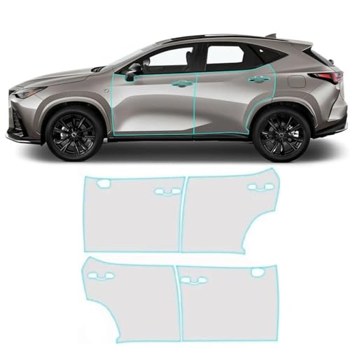 for Lexus NX 2022-2024 TPU PPF Paint Protective Film Custom Fit Clear Coating Paint Protection Film Scratch Resistant & Anti Self Healing Armor Shield Guard Finishing Accessories for Doors
