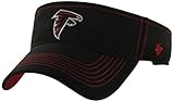 NFL Atlanta Falcons '47 Brand Defiance Adjustable Visor, Black, One Size