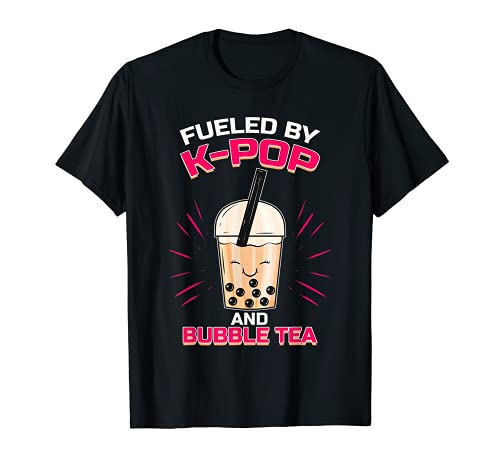 Bubble Tea Boba K-POP Music Lover Korean Milk Anime Camiseta