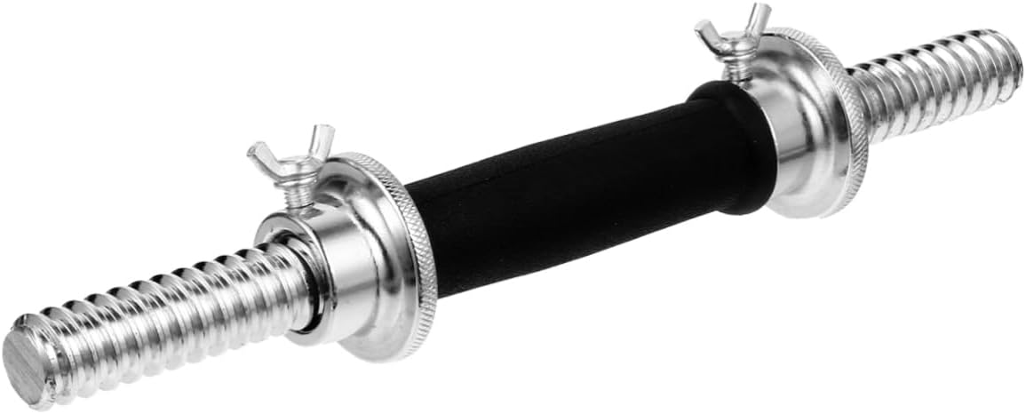 YARNOW 1Pc Electroplated Dumbbell Bar with Skid Grip Barbell Replacement Rod for Household Fitness Equipment and Resistant Design