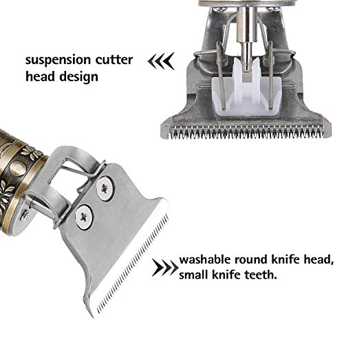 OWSOO Cortador de cabelo Aparador profissional de cabelo masculino recarregável elétrico poderoso má