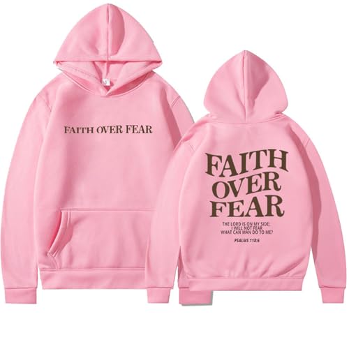 Faith Over Fear Hoodie - Inspirational Faith Over Fear Hoodie for Men & Women, Comfortable & Stylish Sweatshirt
