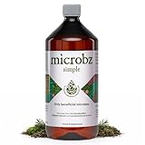 MICROBZ Simple Liquid Probiotics for Gut Health – Award-Winning Probiotic Supplement Brand with 15 Strains, Dairy & Gluten Free, Vegan Probiotic Drink for Kids & Adults – 66 Servings