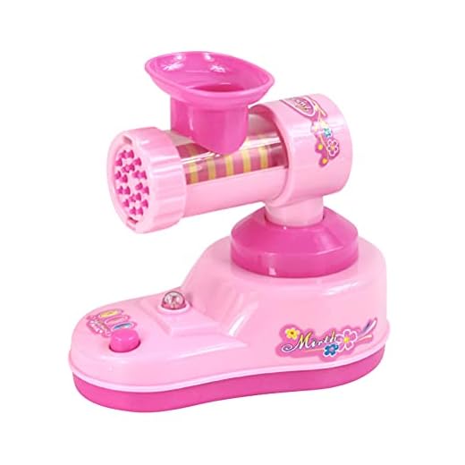 TomaiBaby 1PC Simulerad Hushållsapparater Leksak Rolig Elektrisk köttkvarn Leksak Mini köttkvarn Leksak Plast Lekhus Leksak för barn Flicka leker (utan batteri)