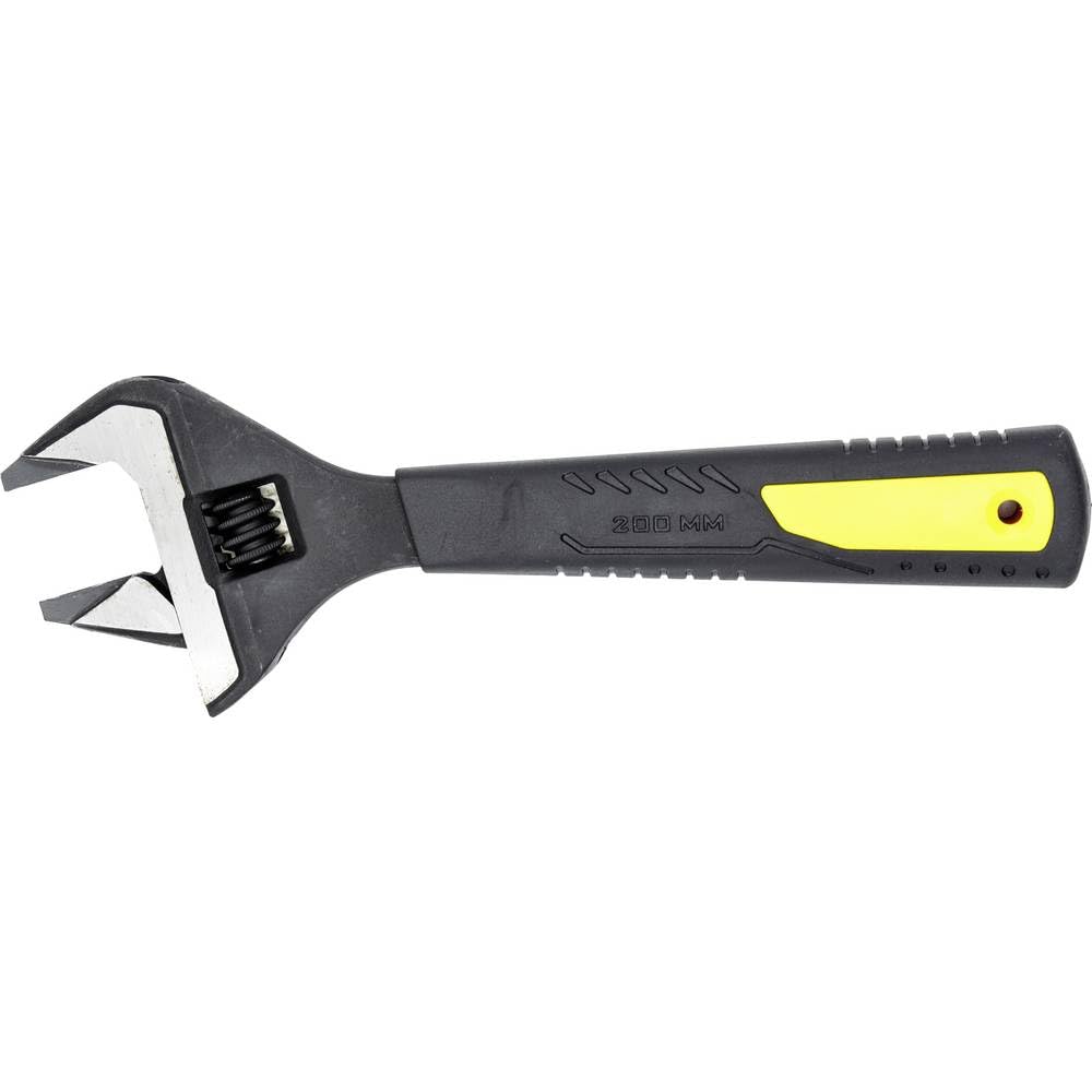 C.K Tools Slim Jaw Adjustable Wrench 200mm for Electricians, SWA Glands & Locking Nuts, 2.5mm Angled, 39mm Capacity, 15° Offset Head, Chrome Vanadium, Adjustable Spanner, Corrosion Resistant, CK T4766