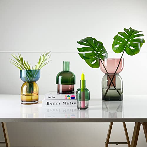 Vase à fleurs réversible en verre pour décoration table mariage - 6