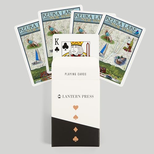 Lantern Press Keuka Lake Naipes Póker 52 Cartas miniatura 6