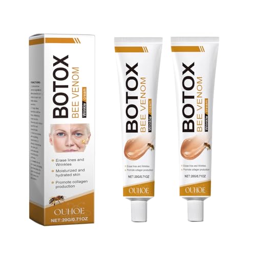 ZXZTSM 2 Pcs Botox Bee Venom Cream, Anti-Aging,Wrinkle Removal & Firming Face Moisturiser Firming Cream for All Skin.