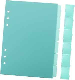 Parliky 12Pçs Clipes De Fichário Para Caderno Bloco De Notas Divisor De Fichário Abas De Bloco De Notas Divisórias De Página Divisórias De Caderno Abas De Fichário Removíveis Pp