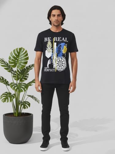 Image of Dollar Men's Pack of 1 Printed Non Zipper Round Neck T-Shirt