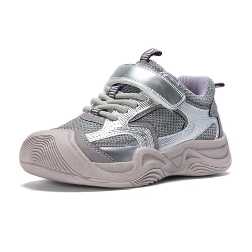 Strap-Closure Kids Sneaker Boys Girls,Wide Toe,Lightweight Running Shoes for Toddlers Little Kids