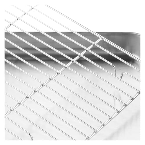 Plaque de cuisson en acier inoxydable et grille de refroidissement pour biscuits et pain