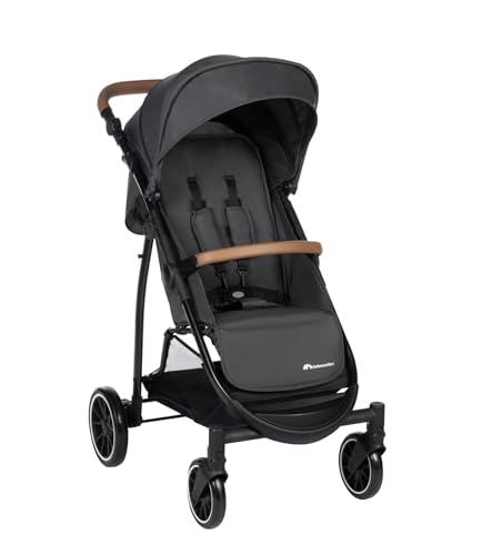 Bebeconfort Ingenious, Passeggino canna compatto, comfort con posizione sdraiata, dalla nascita ai 4 anni, fino a 22 kg, Mineral Graphite