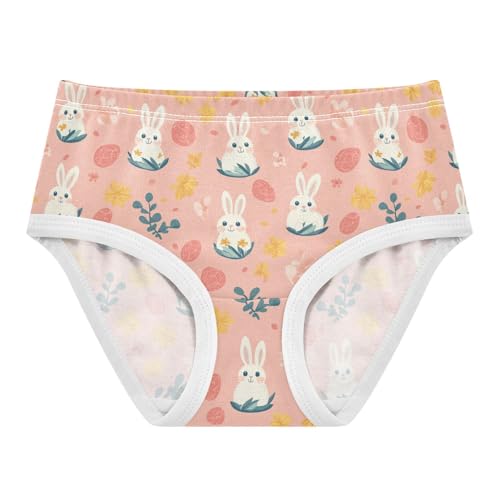 Little Girl Underwear Toddler Panties Kids Undies Easter Rabbit Soft Cotton Briefs 2T-8Y