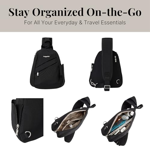 Baggallini Medium Sling Backpack - 9"x11" Lightweight Sling Bag with Convertible Adjustable Shoulder Strap by Baggallini - Image 6