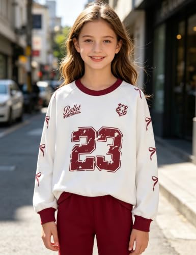 Image of Girl Clothes Sweatshirt Pullover Leggings Tracksuits Outfit 2PC Girls Clothes Size 6-14
