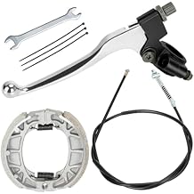 YOXUFA Mini Bike Brake Lever Kit Drum Brake Cable Shoes Replacement for Coleman CT200U CT200U-EX BT200X Baja Warrior Heat MB200 Massimo Axis M200 Predator 212 196cc 200cc Parts W/ 22mm 7/8" Handle