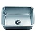 Dawn ASU2316 Undermount Single Bowl Sink, Polished Satin