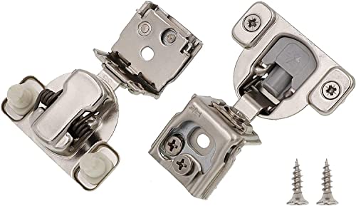 Crazy Deals DecoBasics Overlay Soft Close Face Frame 105° Compact Cabinet Hinge (100, 1-1/4")