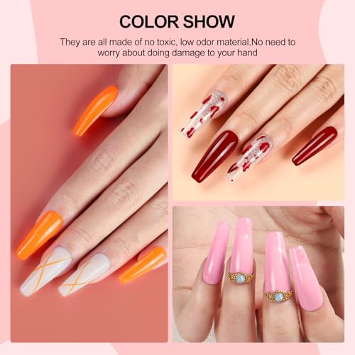 Coscelia BFXCA09122 53Pcs Gel Nail Polish Kit With U V Light And Drill Starter Kit 35 Colors Gel Nail Polish With 5Pcs Top Base Coat Nail Art All Seasons Professional Gel Manicure Kit Diy At Home Gifts thumb #8
