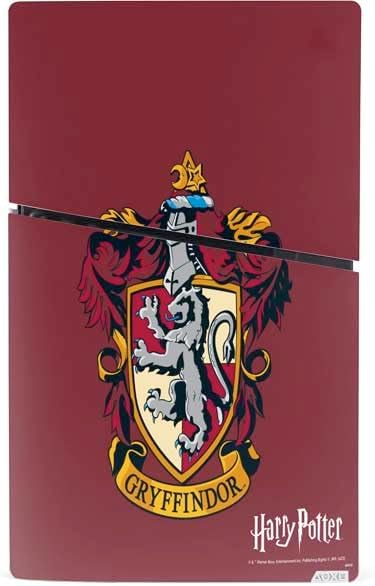 Skinit Decal Gaming Skin Compatible with PS5 Slim Digital Edition Console - Officially Licensed Wizarding World Harry Potter Gryffindor House Crest Design