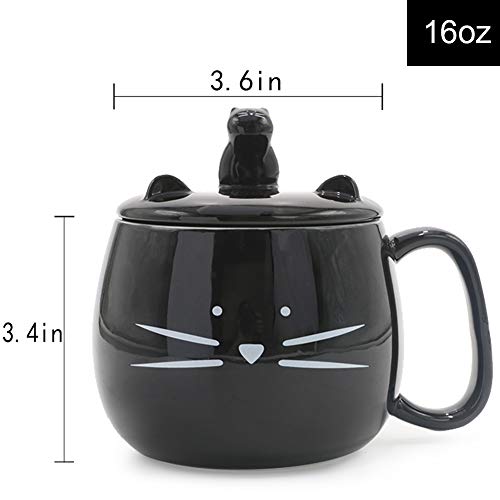 Koolkatkoo Teetassen mit Katzenmotiv und Deckel für Getränke