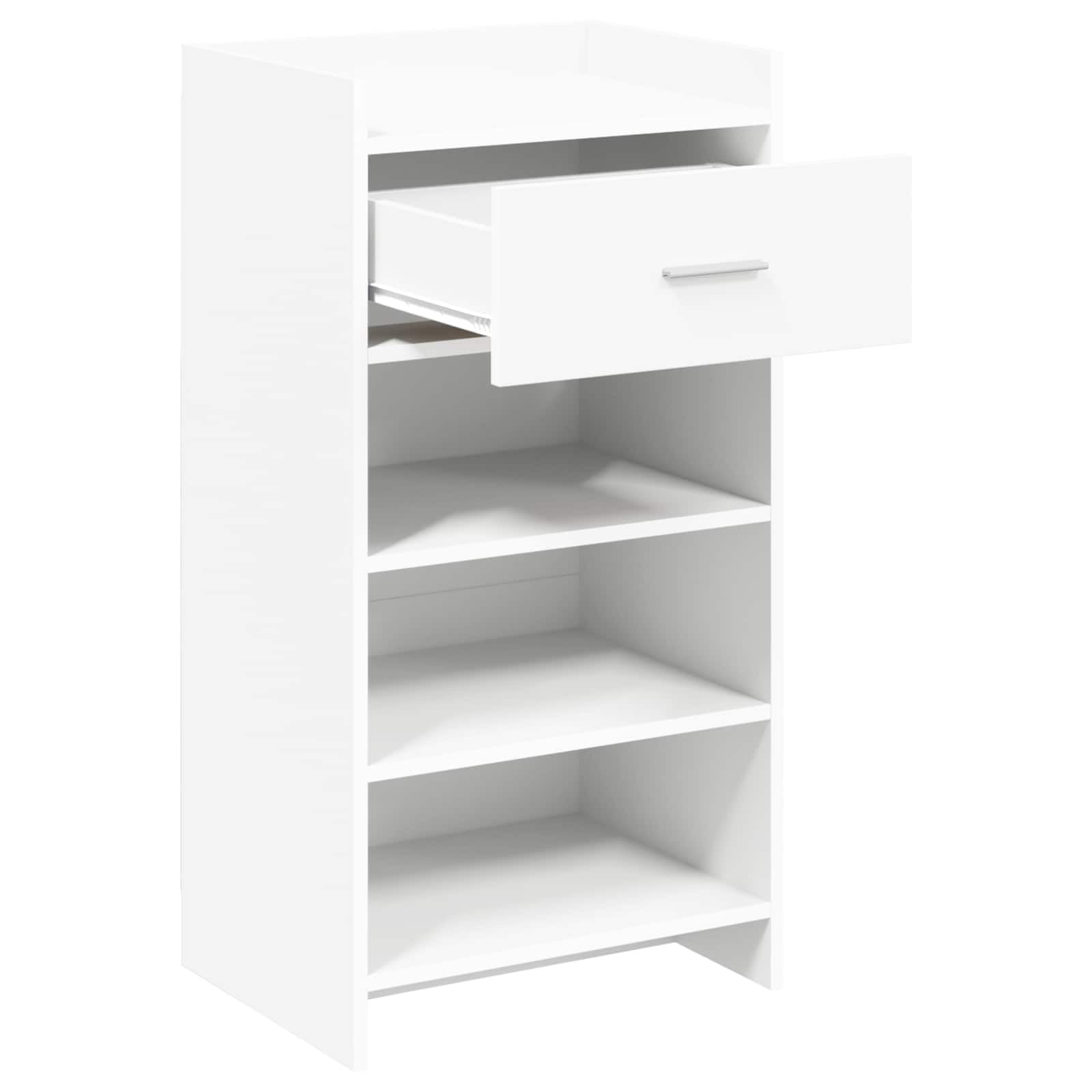 Szafka na buty biała 48 x 36 x 92 cm drewno inżynieryjne
