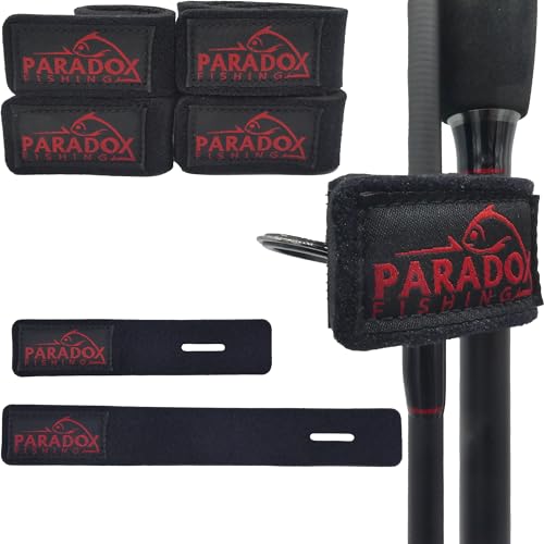 Paradox Fishing Rutenbänder 4 St.für 2 Ruten I Rutenband Ruten Klettband Rutenschutz Angeln Angelausrüstung - Angelzubehör