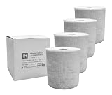 LH Benda Elastica Autoaderente, 10 cm x 20 m, per Fissaggio Medicazioni e Bendaggi di Sostegno, 4 Rotoli