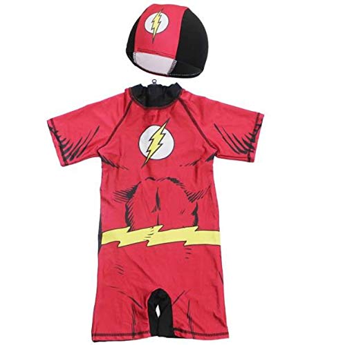 Children's Swimsuits, Boys One-Piece Swimsuits, Big Children's Hot Spring Baby Swim Trunks, Surfing Suits (L,Flash) #TOP22