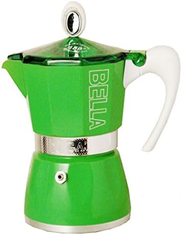 European Gift & Houseware 10-4806 6 Cup Bella Stove-Top Espresso Makers, Tropics Green
