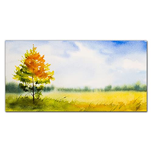 Tableau en verre 100x50cm Coloray decoration murale arbre impression verre trempe