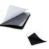 TFY Self Adhesive Hook & Loop Fastening Tape Patch - 6 x 4 in (Black)