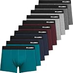 Fullluwaa – Fullluwaa Boxershorts Herren 10er Pack Baumwolle Unterhosen 